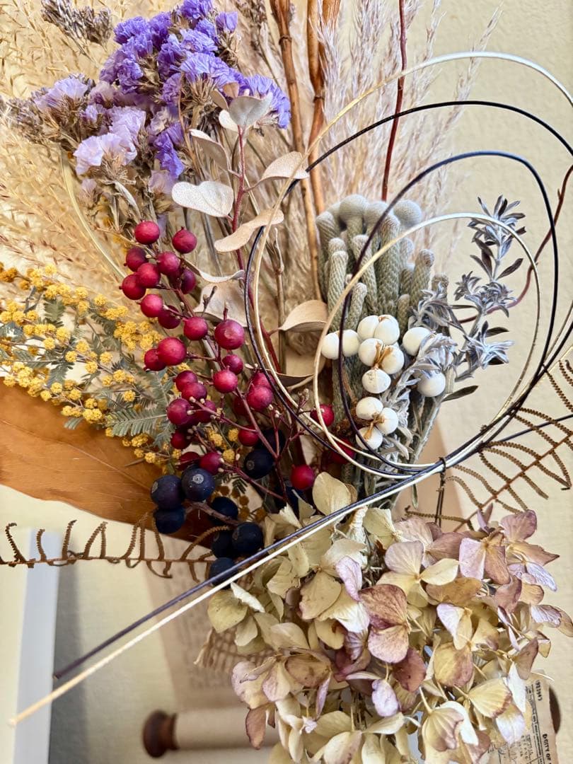 ◆和モダン　しめ縄　リース　スワッグ　ガーランド　ドライフラワー　インテリア②