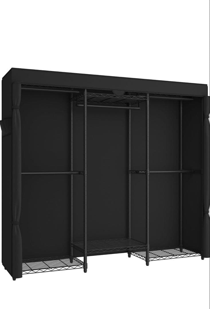 SONGMICS ブラック ハンガーラック