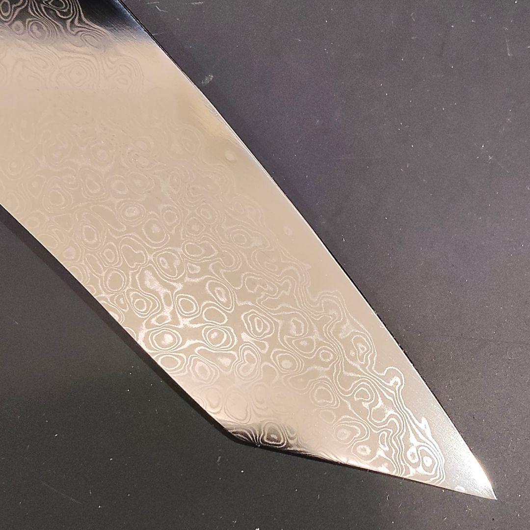 魚捌き 鬼反り 剣型 切付型 牛刀 V金10号 67層ダマスカス 包丁 八角柄
