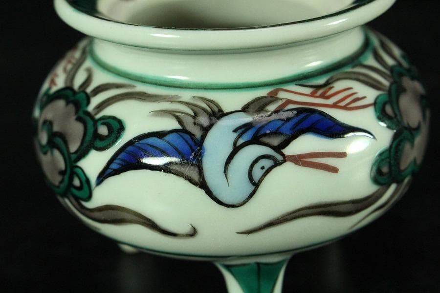 九谷 色絵 香炉(K-LC861)