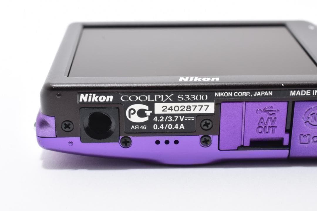 【お値下げ歓迎・美品】　ニコン　Nikon COOLPIX S3300 パープル