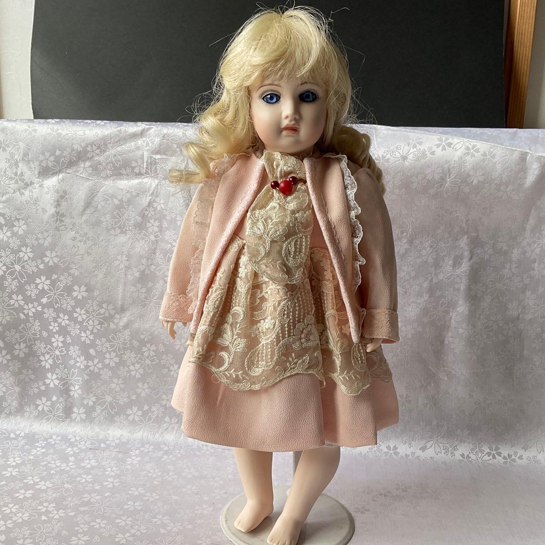 人形用ドレス(豪華なレース付き) 洋人形用洋服とボネセット　和人形にも可愛い服