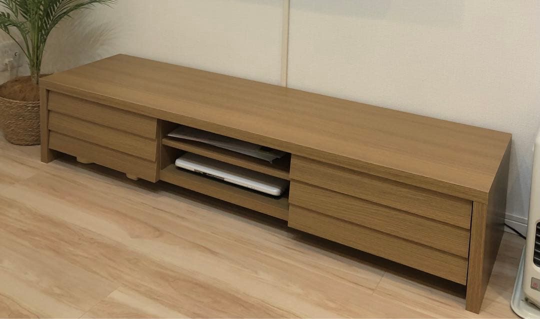 ローボードテレビ台W150×D40×H30 ナチュラル LE-455NA 東谷
