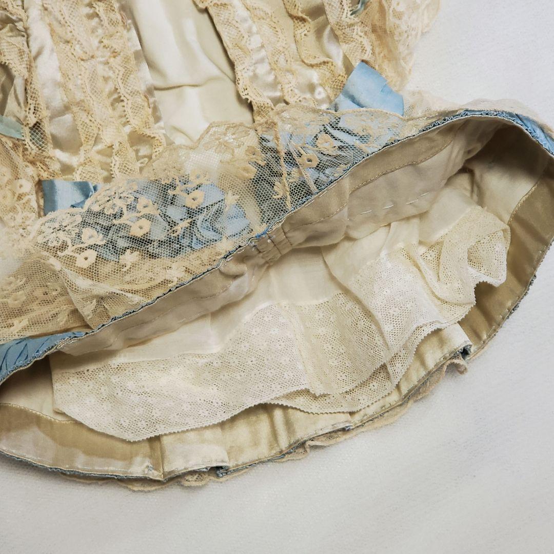 美しいハンドメイド・ドレス★ジュモー等ビスクドール、アンティークドールに