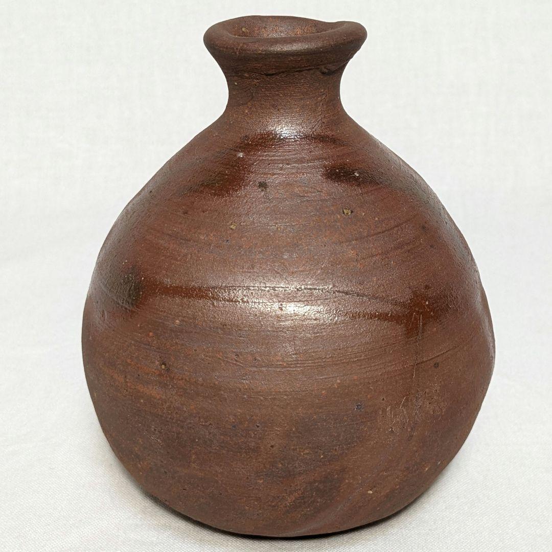 岡山県重要無形文化財 浦上善次 備前焼 緋襷徳利 共箱栞 酒器 食器 工芸品