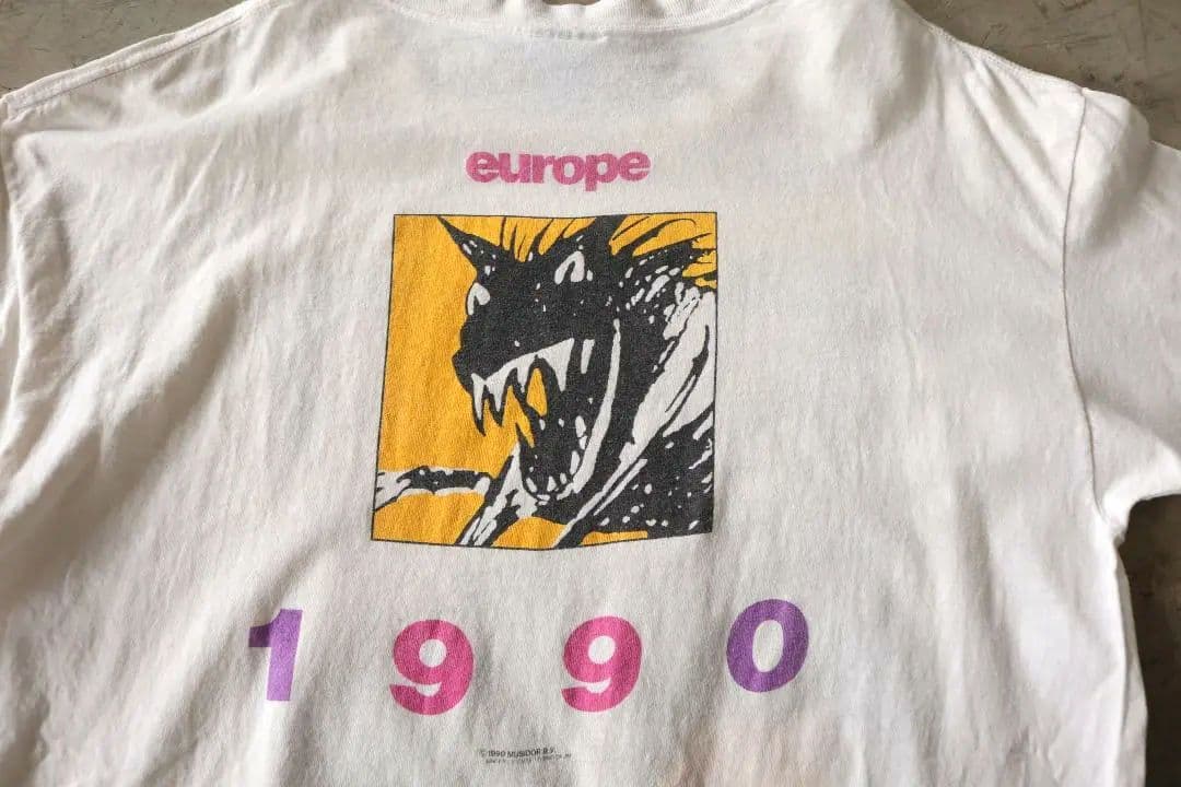 90'S ヴィンテージ ローリングストーンズ ツアーTシャツ 白 XLヨーロッパ
