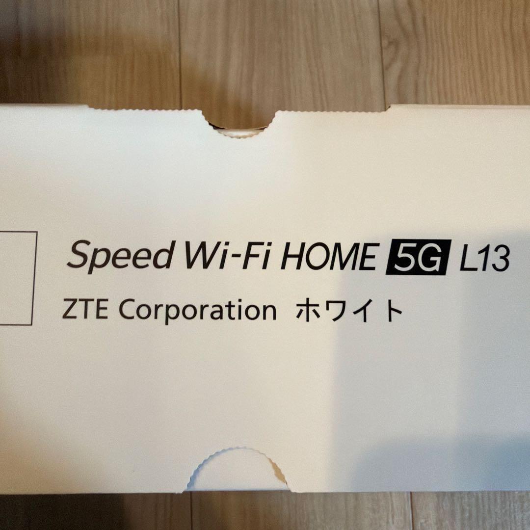 ZTE Speed Wi-Fi  5G L13 ホワイト
