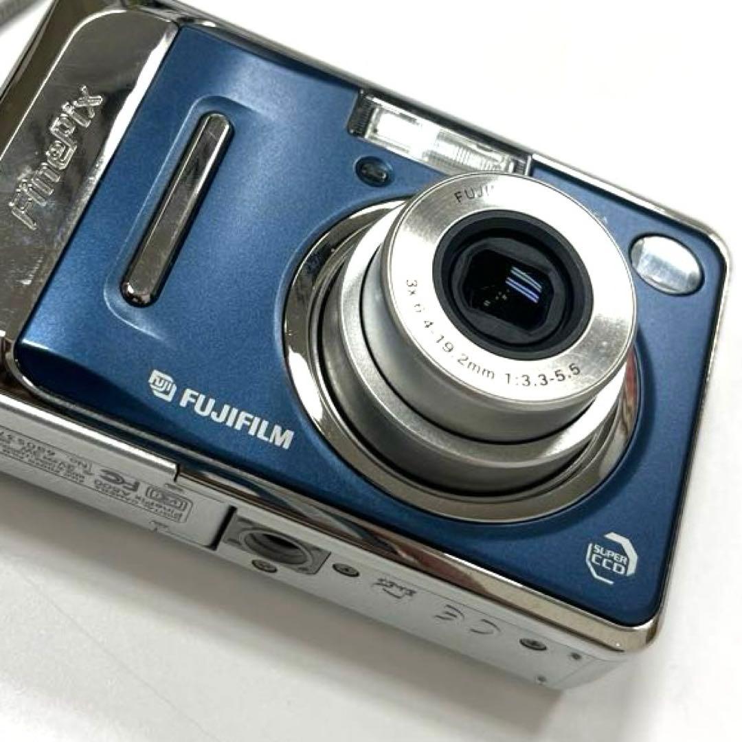 【動作確認済】FUJIFILM FinePix A500 デジカメ ブルー