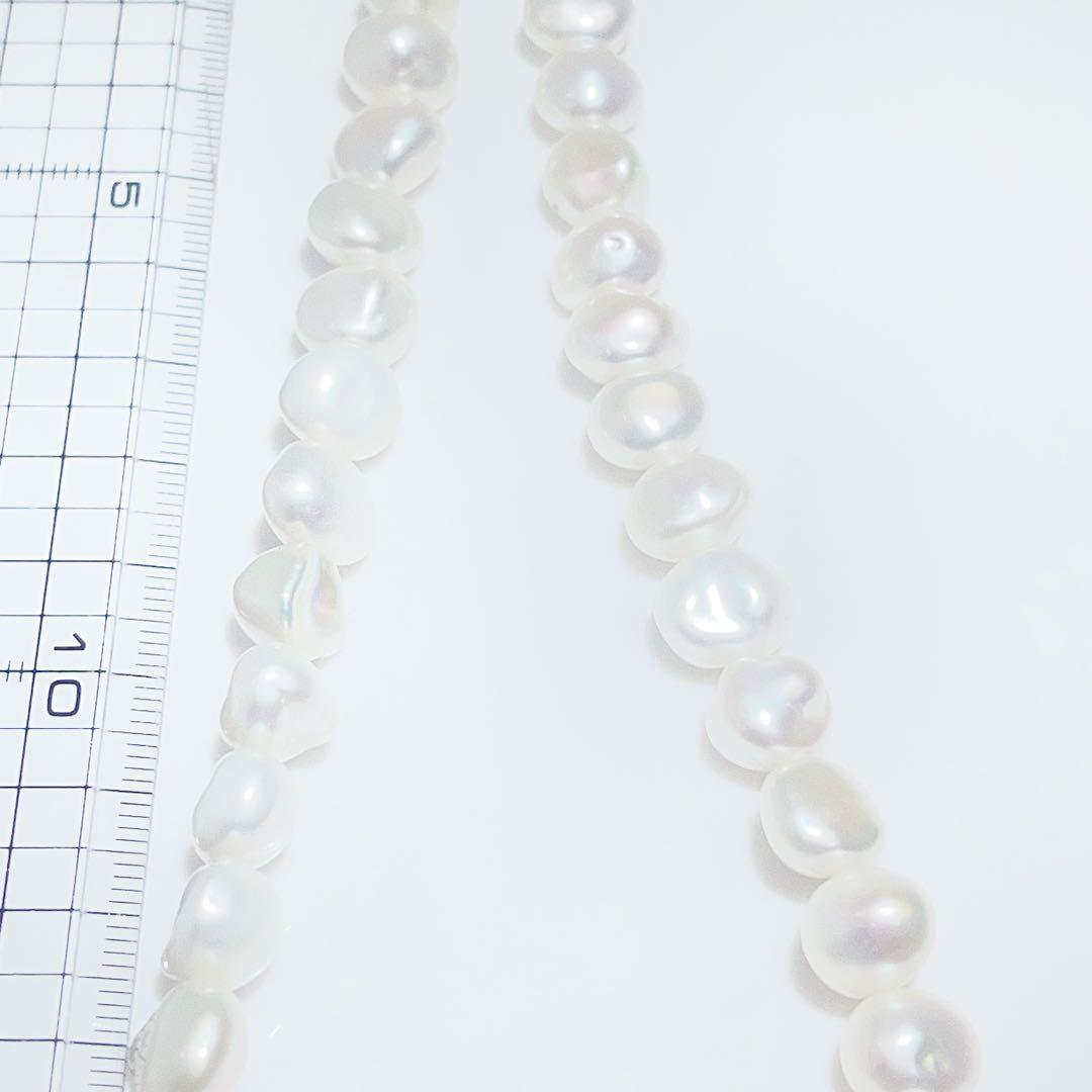 淡水パールネックレスバロック真珠ネックレスNO25-2533