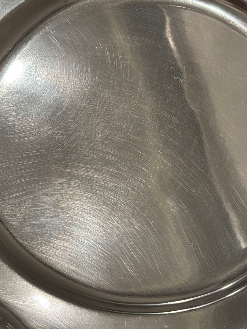 Wilton Arle 皿ピューター花リムアメリカンビンテージ　シルバー