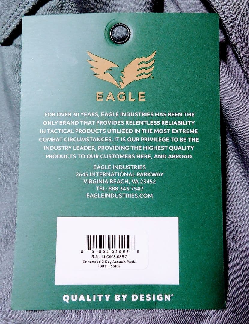 【USA製正規品】EAGLE AIII ASSAULT イーグルA3バッグパック