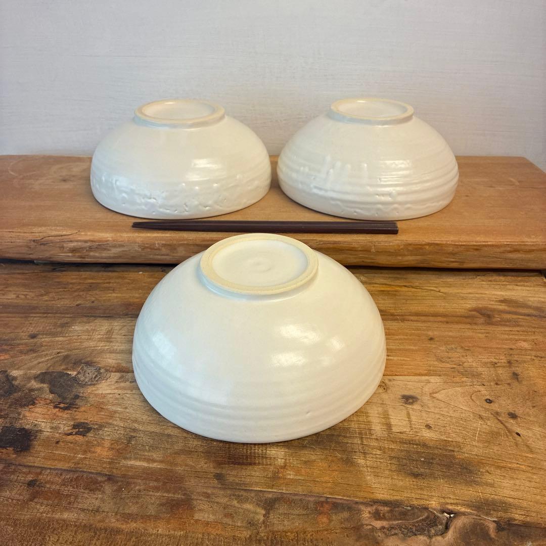 新品　陶器　陶芸作家　煮物鉢3個　727