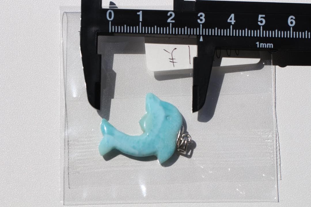 ラリマー ペンダントトップ イルカ 海豚 ドルフィン チャーム