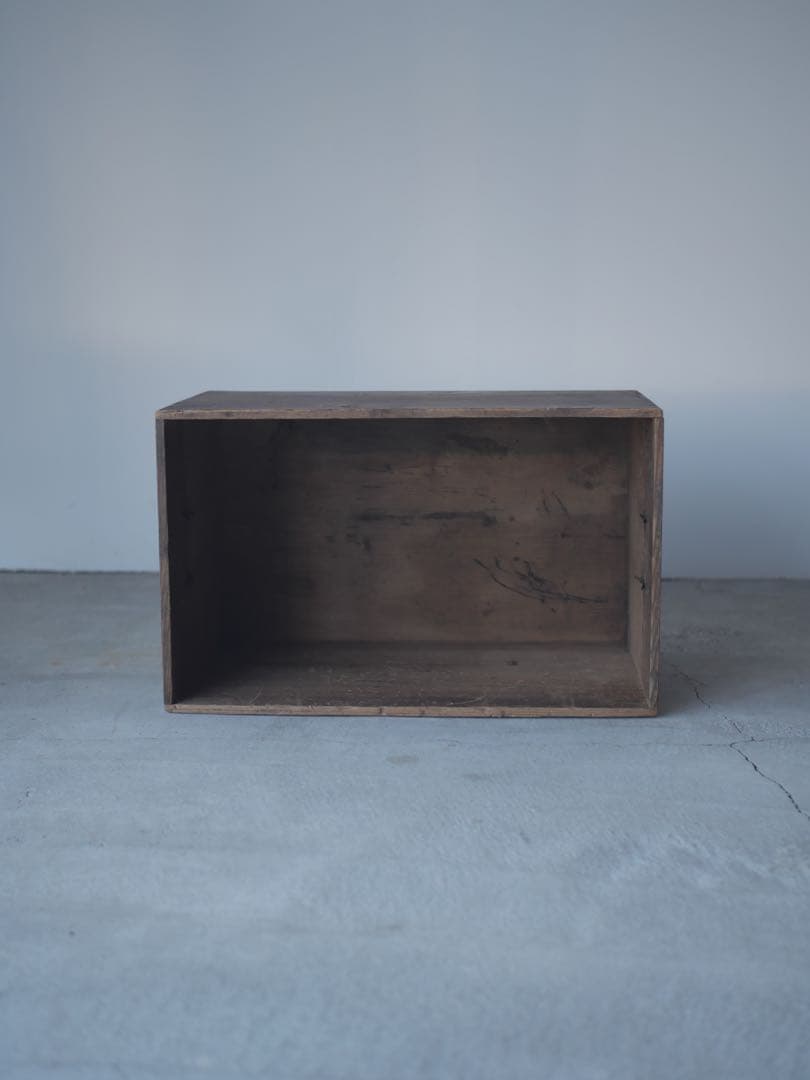 木箱　持ち手付き　物入　収納　古民家　古家具　古道具　アンティーク　昭和レトロ