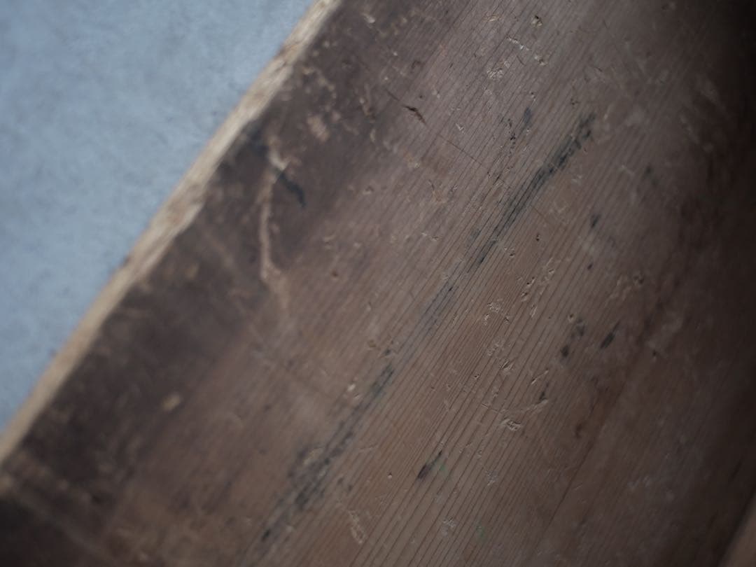 木箱　持ち手付き　物入　収納　古民家　古家具　古道具　アンティーク　昭和レトロ