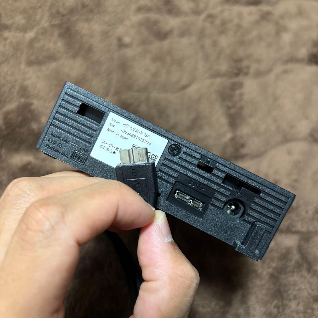 バッファロー 外付けHDD HD-LE3U3-BA 3TB
