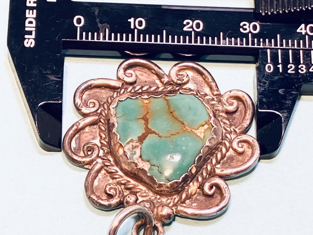 【銀製品925】ターコイズ ハンドメイド　インディアンジュエリー