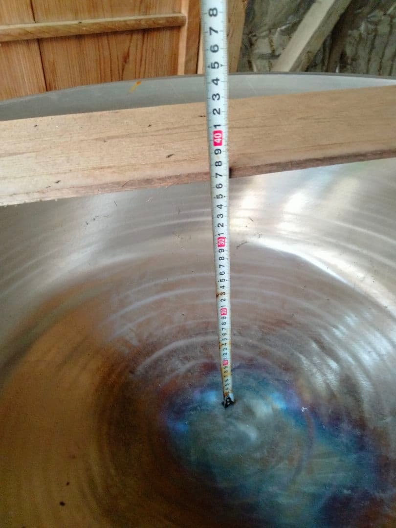 90cm 巨大 ステンレス 平釜 特大 大鍋 大釜 炊き出し 調理 器具 釜