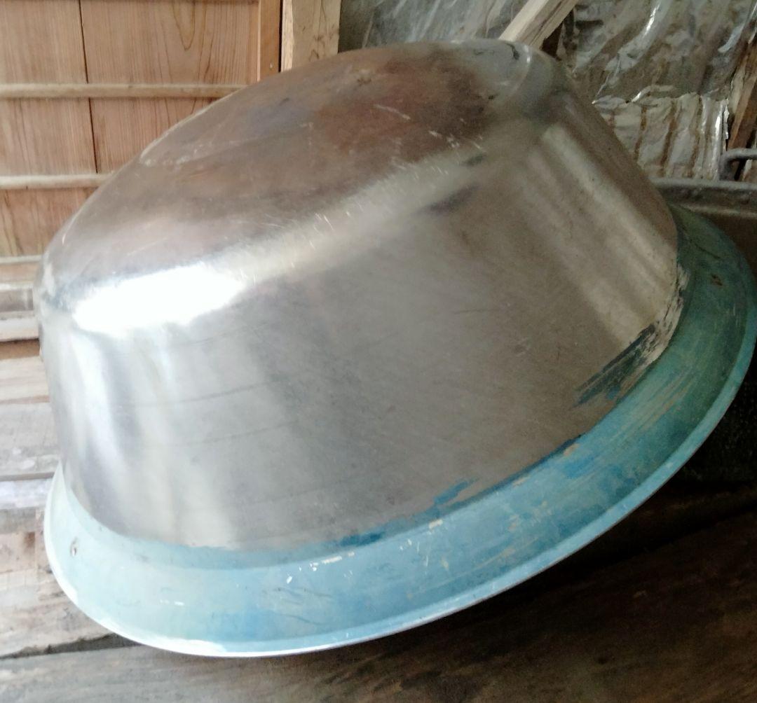 90cm 巨大 ステンレス 平釜 特大 大鍋 大釜 炊き出し 調理 器具 釜