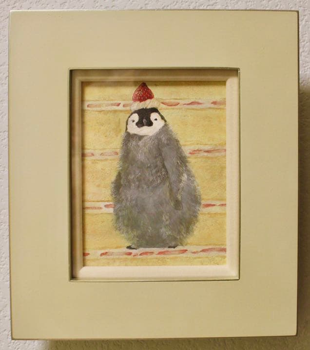 ペンギン/ショート　penguin/piece of cake 日本画