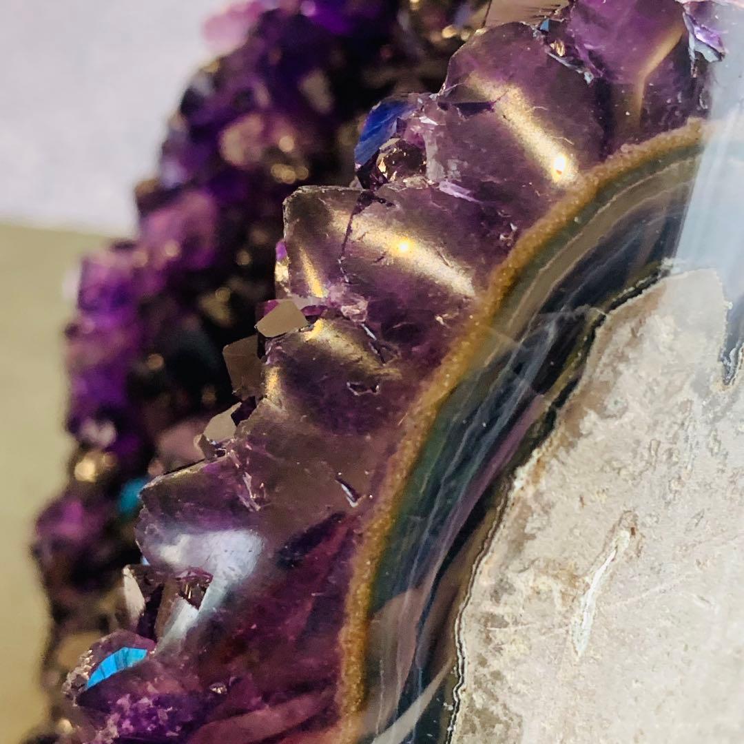 アメジストエッグクラスター　風水　紫水晶洞　No.266 開運　浄化用