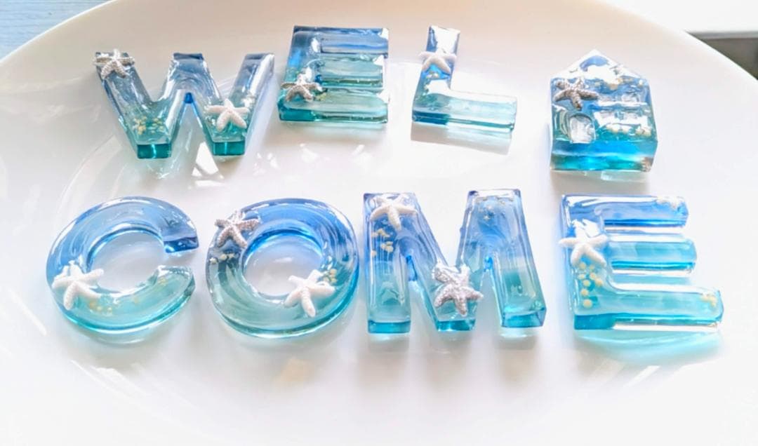 レジン製「WELCOME」オブジェ