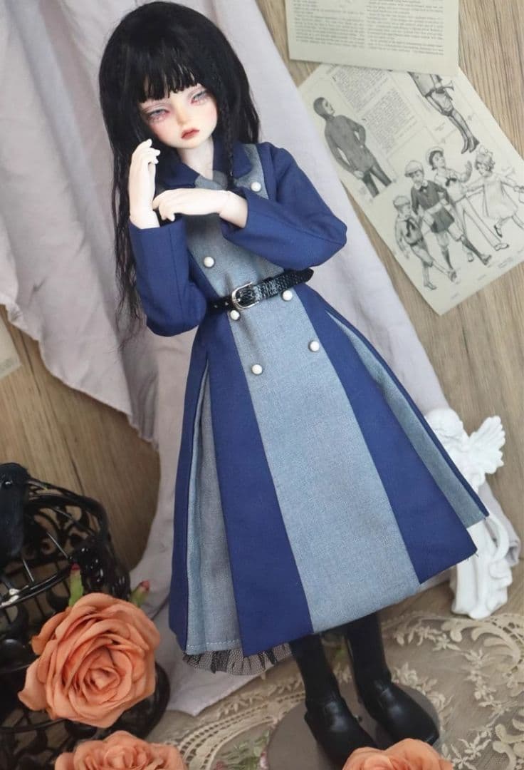 AX12 BJD 1/3 ドール 衣装 人形服 コート　ハンドメイド