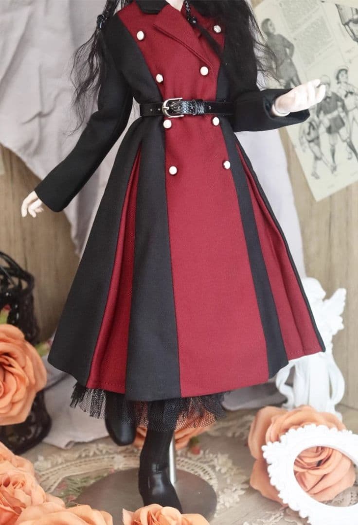 AX12 BJD 1/3 ドール 衣装 人形服 コート　ハンドメイド