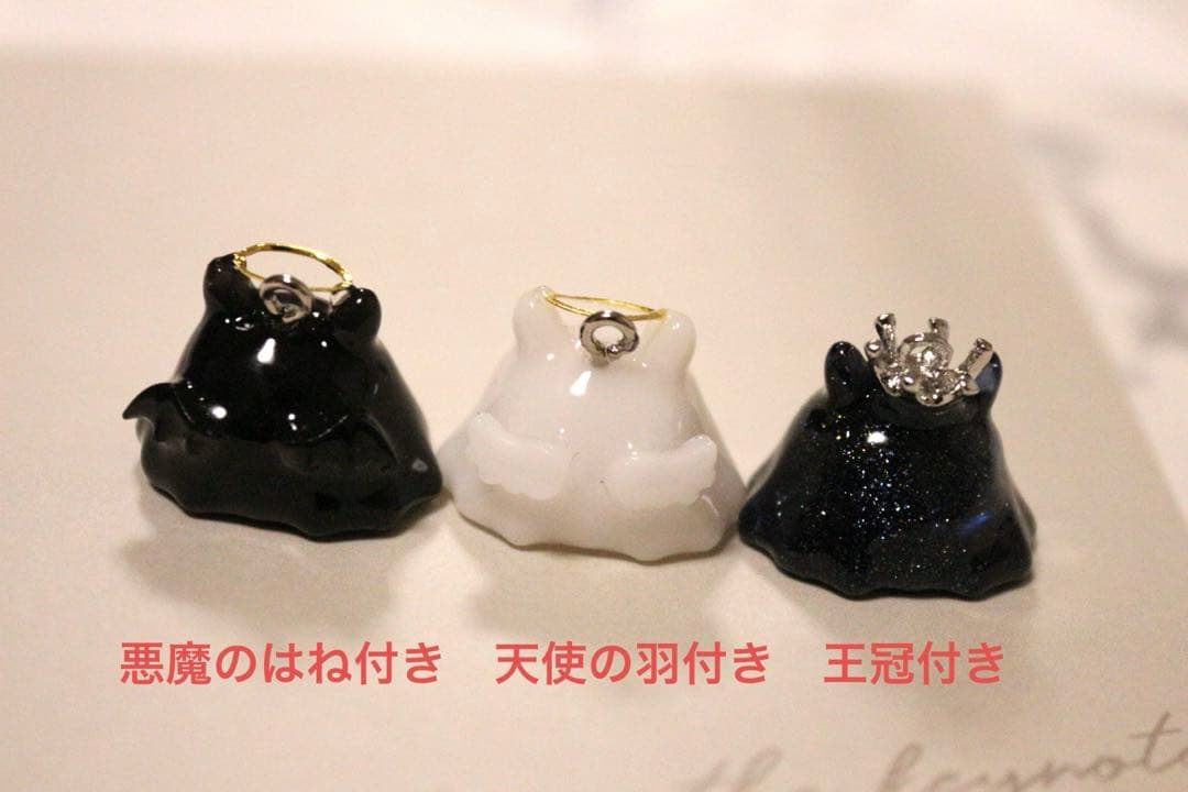 お取り置き品⭐︎めんだこ3連キーホルダー【天使と悪魔・ノーマルシルバー金具】