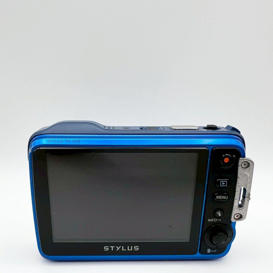 【完動品】OLYMPUS TG-630 コンデジ 防水モデル ブルー 動作確認済