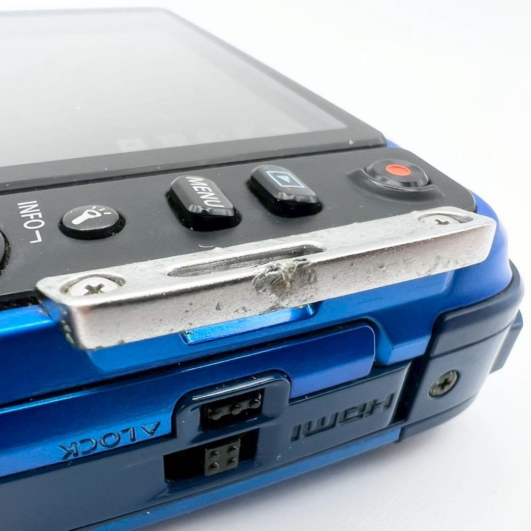 【完動品】OLYMPUS TG-630 コンデジ 防水モデル ブルー 動作確認済