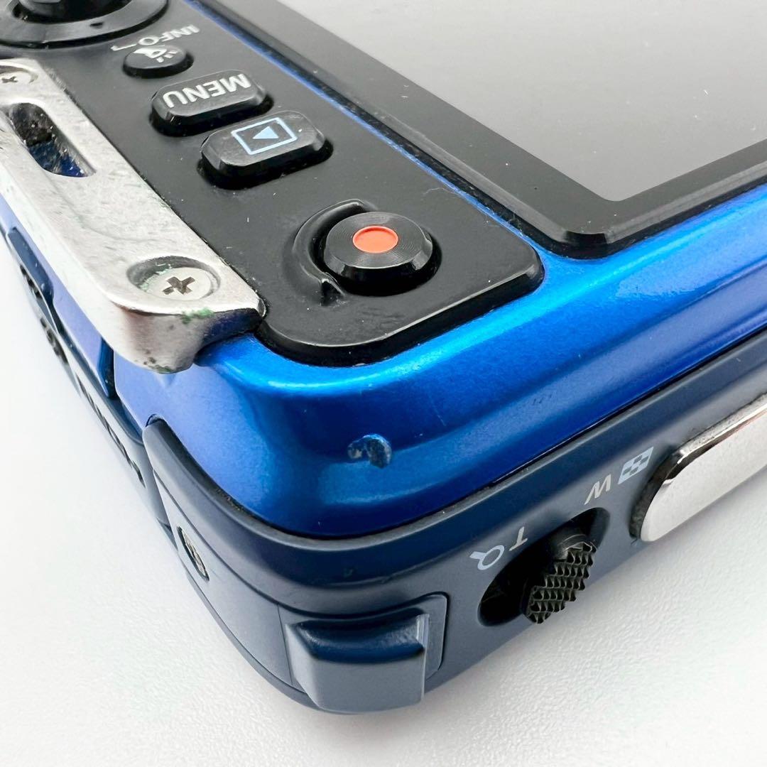 【完動品】OLYMPUS TG-630 コンデジ 防水モデル ブルー 動作確認済