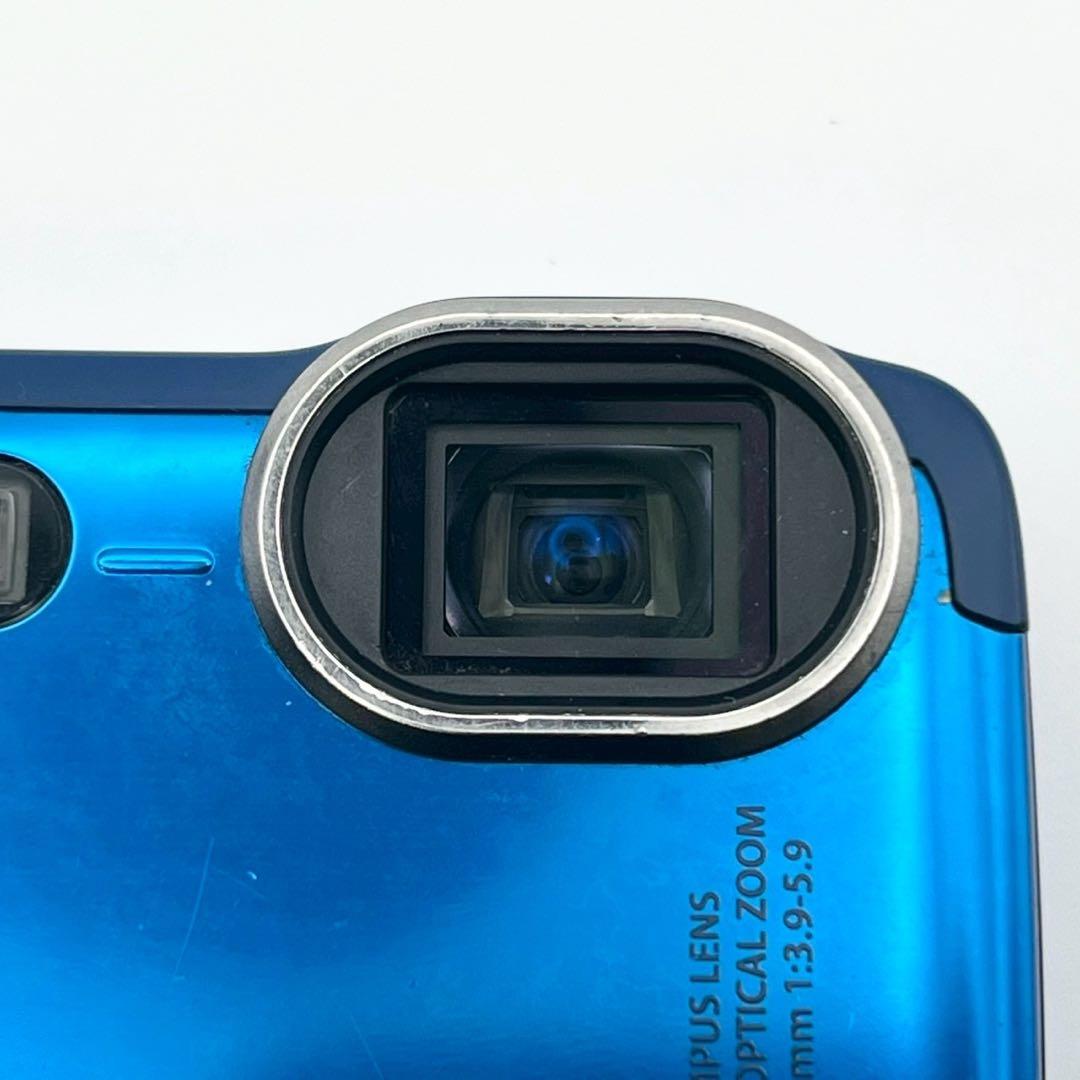 【完動品】OLYMPUS TG-630 コンデジ 防水モデル ブルー 動作確認済