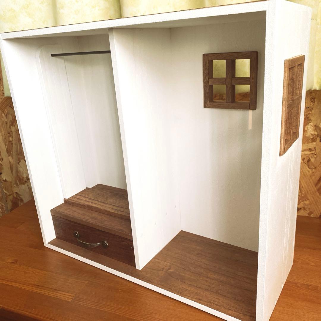 ❤︎おうち型人形用木製収納ケース　ブライス　アイシードール　パオラドール　パオラレ
