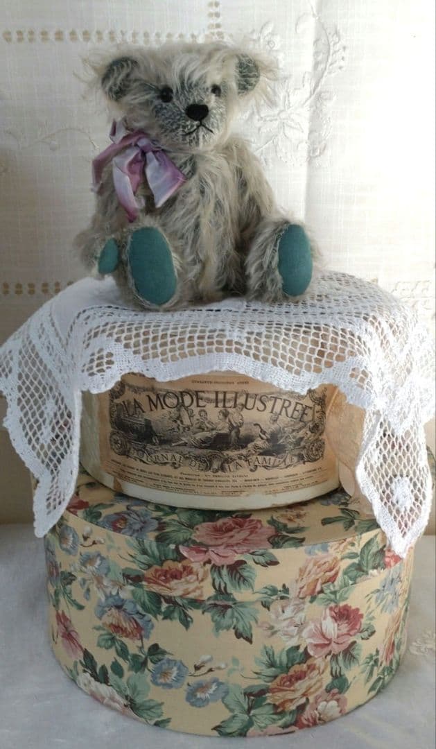 アンティーク風 小物入れ ラウンドボックス ［No.FR-0025］