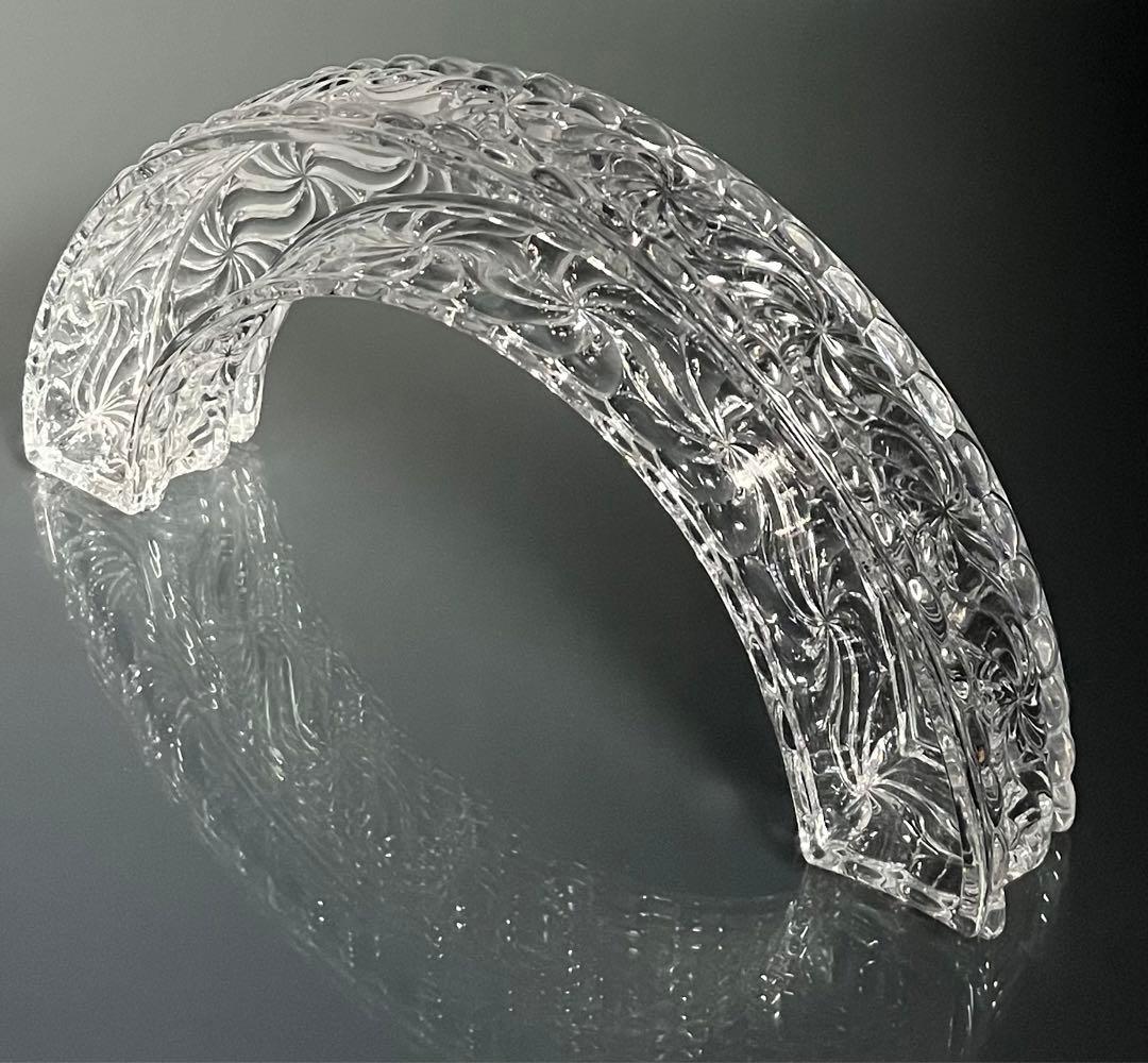 BACCARAT バカラ /※大型センターピース　29cm×15cm 花器　薔薇