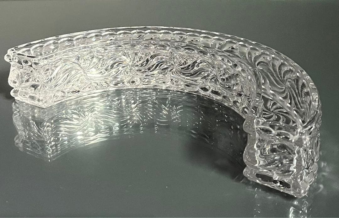 BACCARAT バカラ /※大型センターピース　29cm×15cm 花器　薔薇