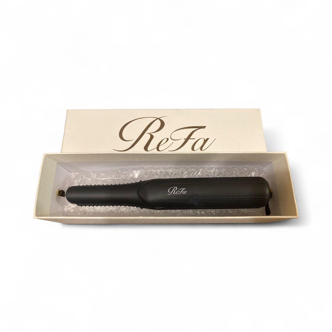 ReFa リファフィンガーアイロン STブラック、充電コードアダプター付