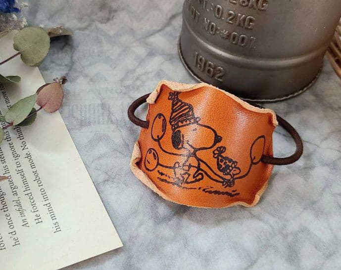 お値下げ レザー ヘアゴム ハンドメイド 本革