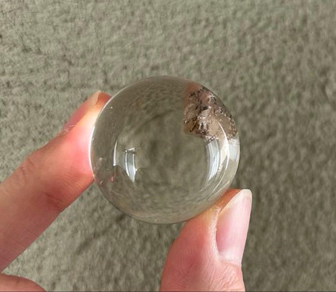 黄鉄鉱 パイライトインクォーツ 丸玉 スフィア