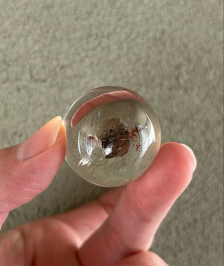 黄鉄鉱 パイライトインクォーツ 丸玉 スフィア