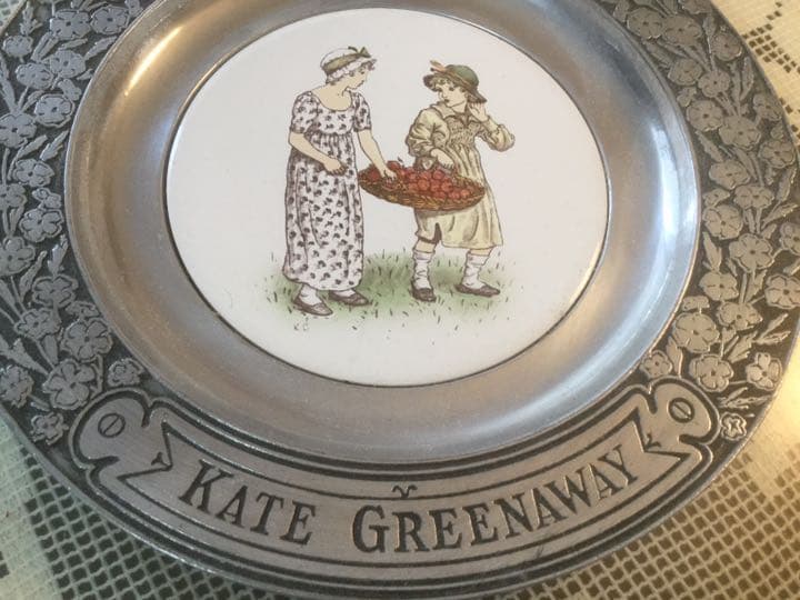 ピューター飾皿KATE GREENAWAY  (ケート グリーンナウェイ)