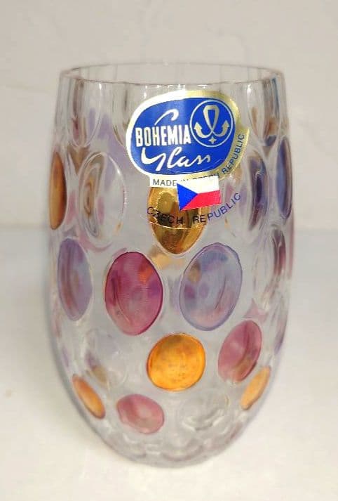 【未使用】ボヘミアクリスタ グラス6個 BOHEMIA KALI GLASS