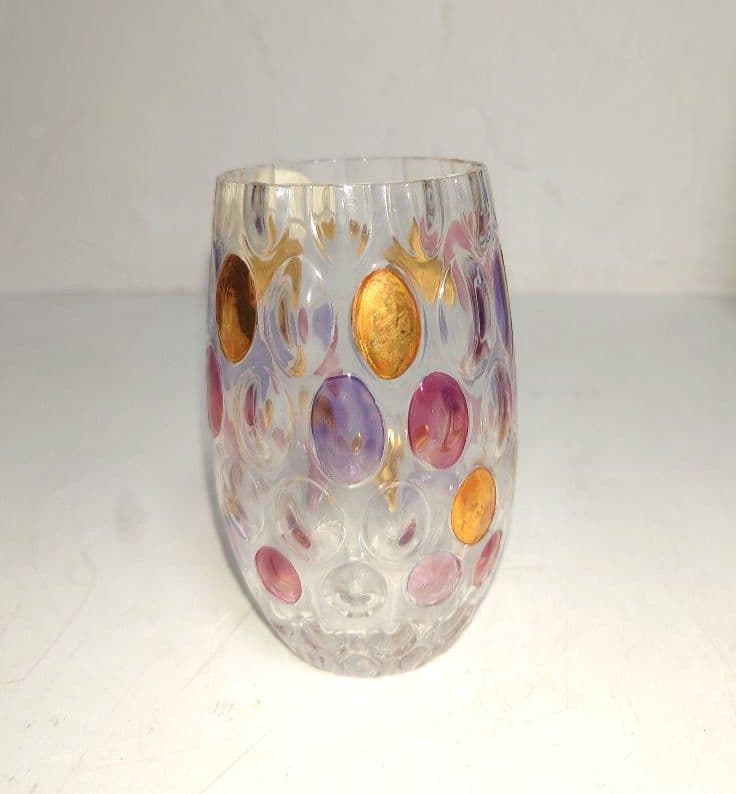 【未使用】ボヘミアクリスタ グラス6個 BOHEMIA KALI GLASS