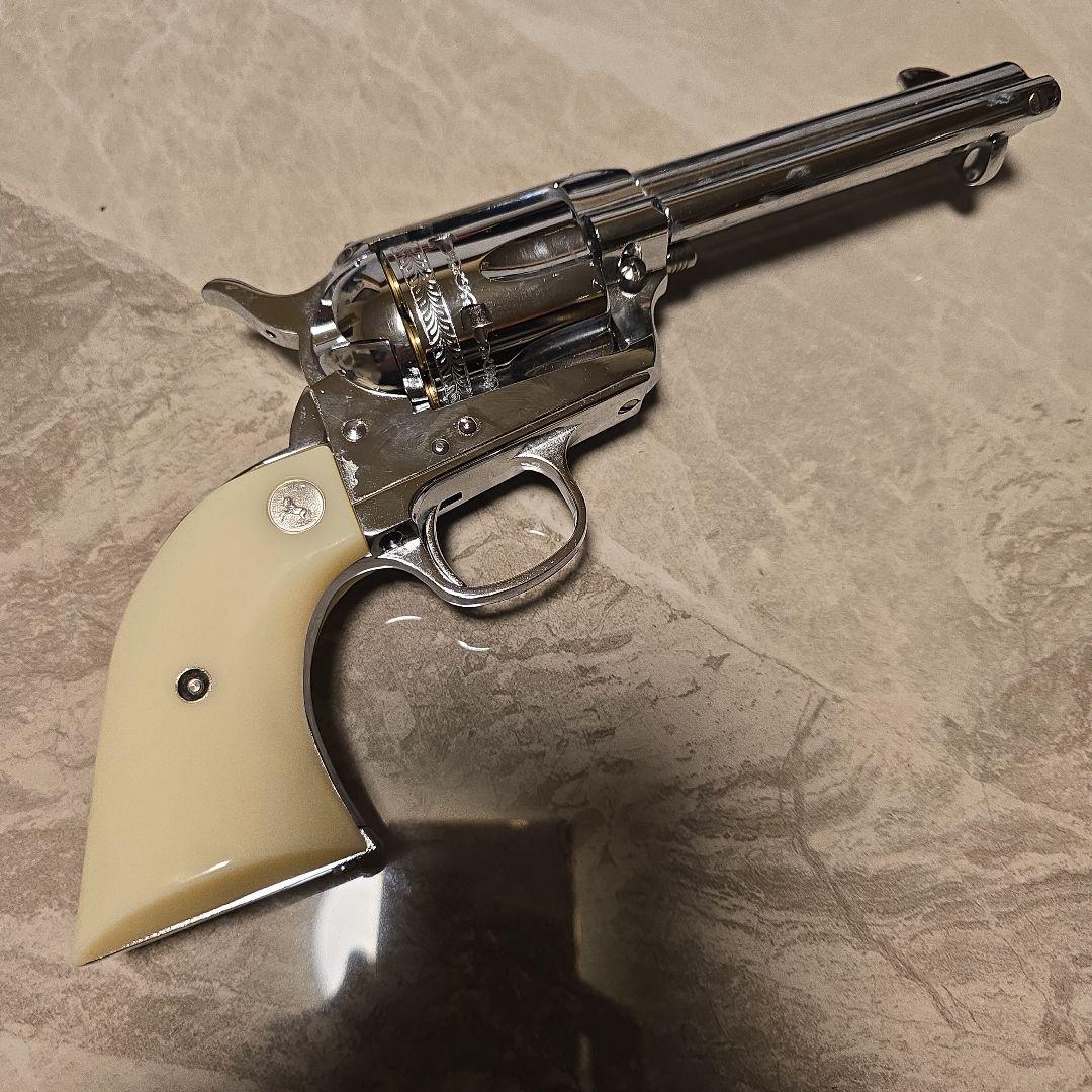 ウエスタンエクスプレス　レザーダブルホルスター　45口径(SAA)用　SAA付き