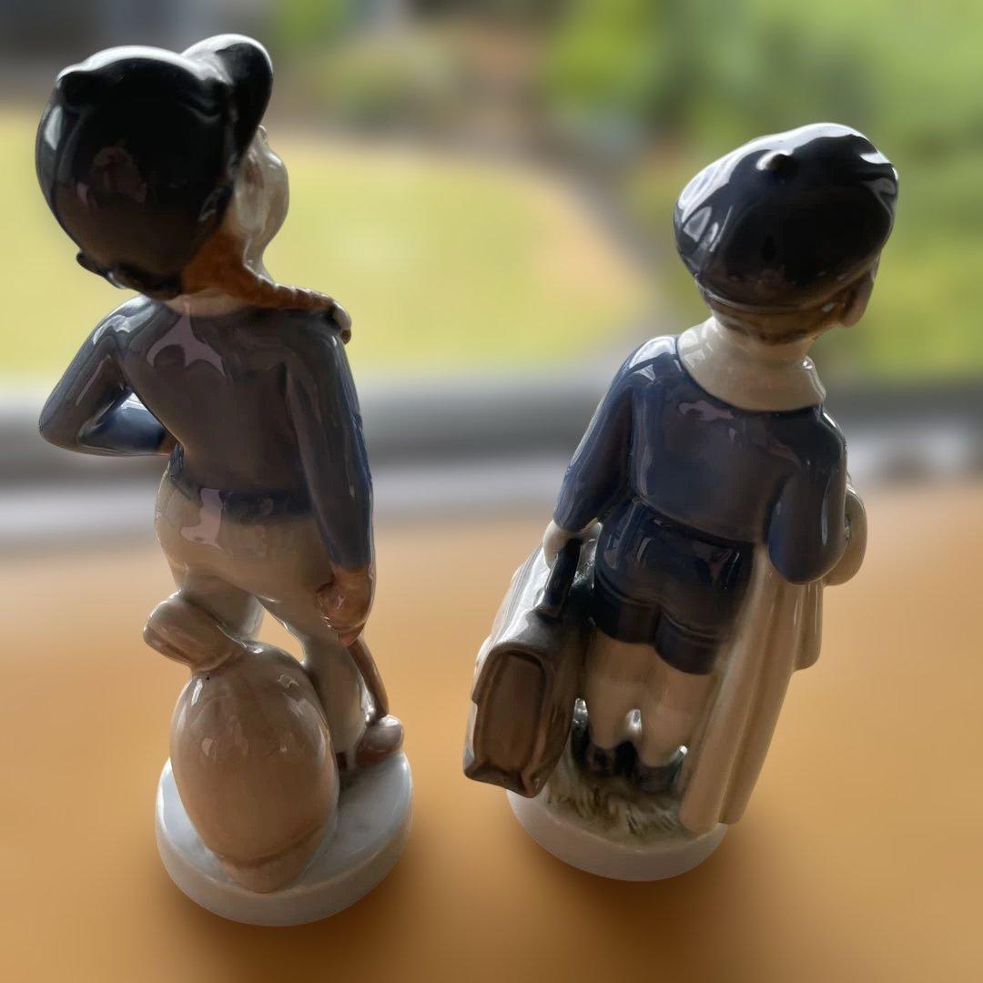   ロイヤルコペンハーゲン女の子男の子2体セット