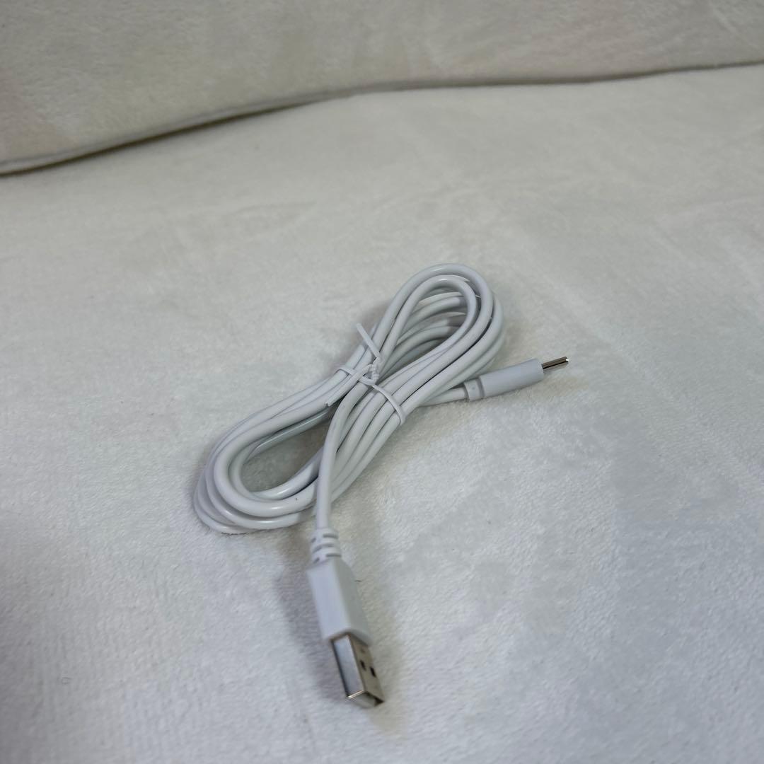 卓上扇風機 持ち運び コンパクト 小型 USB接続可能 ホワイト