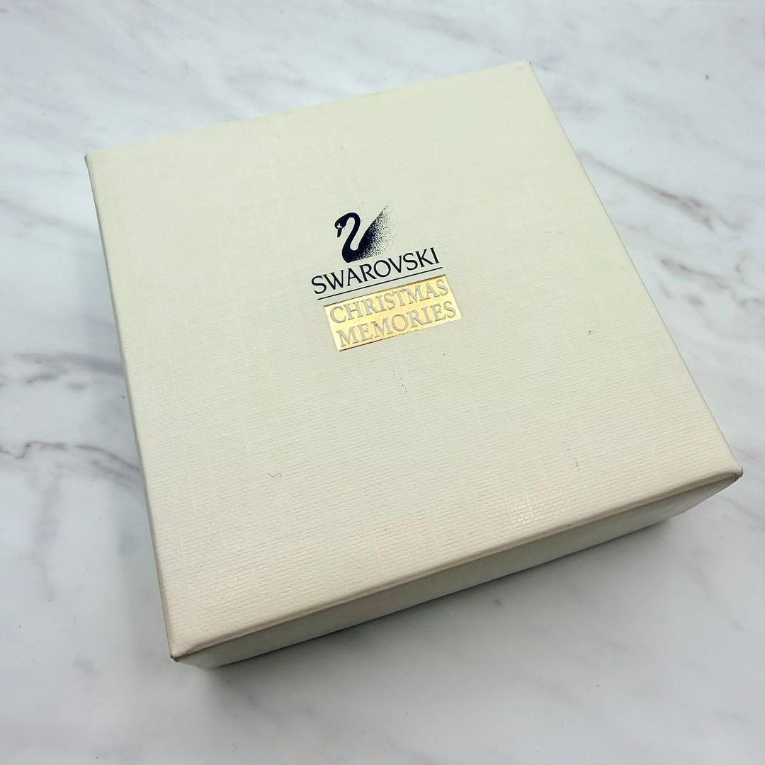 SWAROVSKI ヒイラギ　葉　柊　オーナメント　クリスタル　ゴールド　リボン