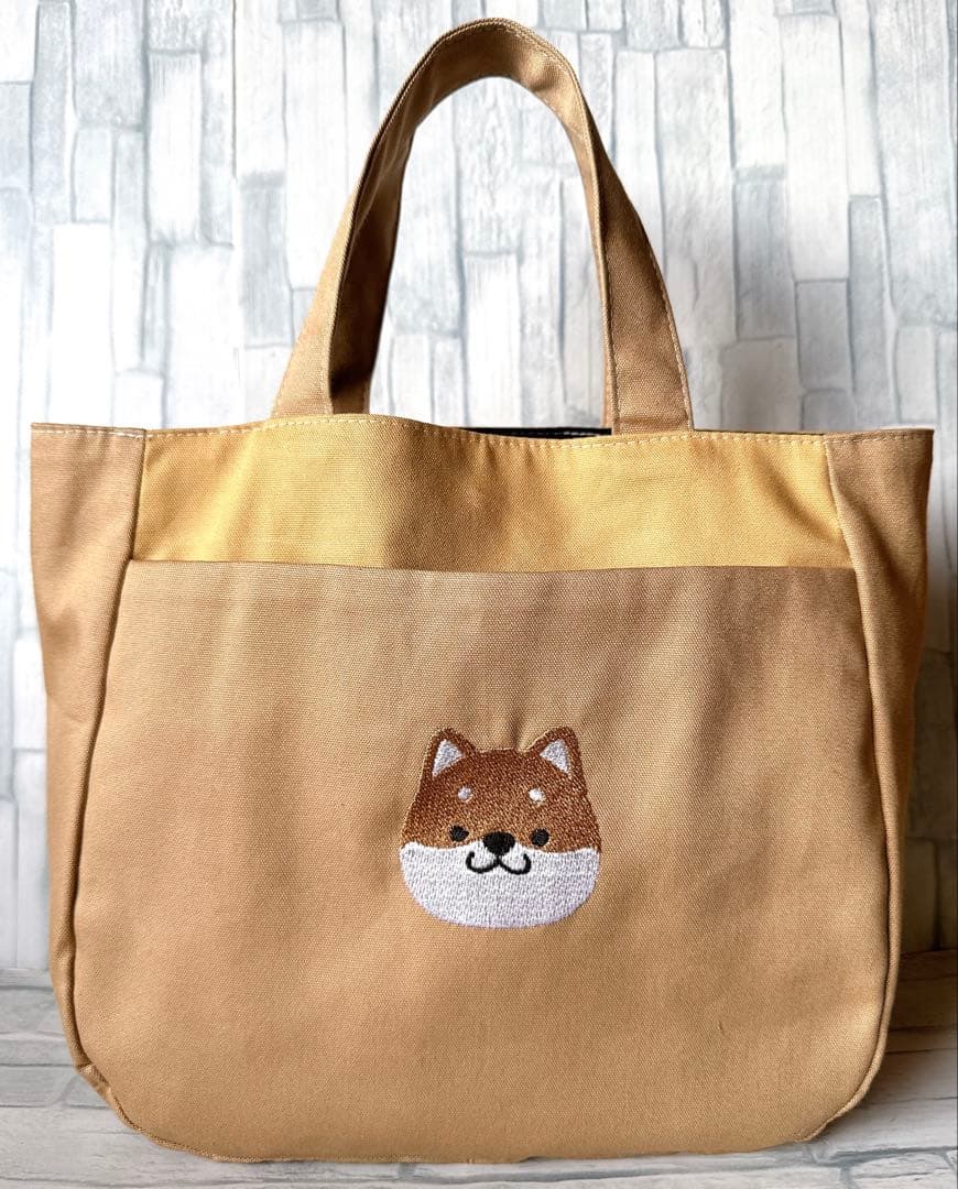 秋鮭様 リクエスト ハンドメイド　柴犬　刺繍　キーホルダー　ミニショルダーバッグ