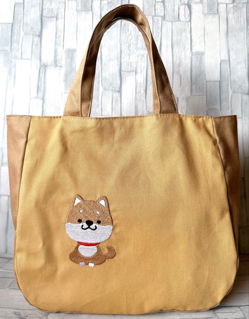 秋鮭様 リクエスト ハンドメイド　柴犬　刺繍　キーホルダー　ミニショルダーバッグ
